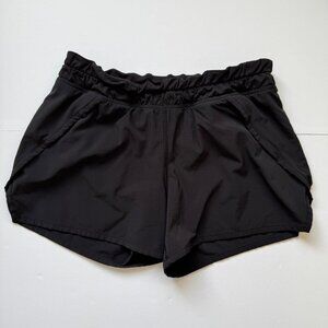 Ivivva Lightening Stride Shorts Black Athletic Running Workout Activewear Sz 14